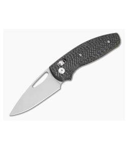 TRM Bulldog Rev B Carbon Fiber Lizard Skin 3D Contoured Magnacut Folding Knife (2.95") - TRM-007 1