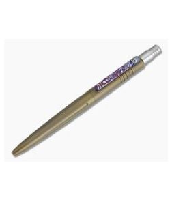 Pena Knives X-Series Click Pen Bronze Titanium Mokuti Clip Black Ink Pen - PK-008 1