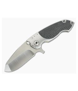 Direware SOLO Titanium Flipper Lightning Strike Carbon Fiber Inlay Satin M390 - DW-008 1