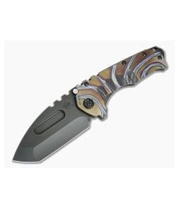 Medford Praetorian T Tanto PVD 3V Faced Flame Bronze Titanium Frame Lock Folder - MKT-008 1