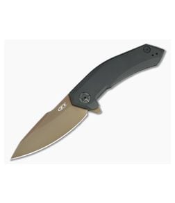 Zero Tolerance Sprint 0095TANBLK Tan DLC S90V Blade KVT Black DLC Flipper - ZT-0095TANBLK 1