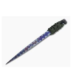 M. Strider Knives Flamed Titanium LM Nail 5.19" Cord Wrapped Fixed Blade - MSK-0102 1