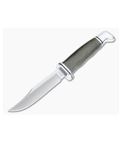 Buck 102 Woodsman Pro S35VN Green Micarta Clip Point Hunter Fixed Blade 0102GRS1 - BU-0102GRS1 1