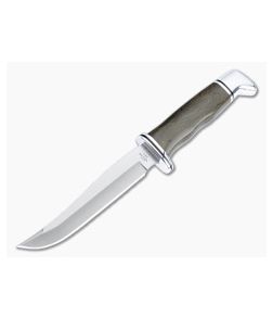 Buck 105 Pathfinder Pro S35VN Green Micarta Clip Point Hunter Fixed Blade 0105GRS1 - BU-0105GRS1 1