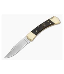 Buck 110 Folding Hunter USA 250th Anniversary Semiquincentennial Ebony and Brass 420HC Lockback Folding Knife (3.75") 0110BRSUSA1 - BU-0110BRSUSA1-B 1