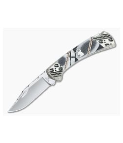 Buck 112 Ranger Garett Finney Custom "Tracks" Jet Elk Tine Legacy Limited Edition 0112BKSLE - BU-0112BKSLE 1