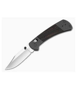 Buck 112 Ranger Crossbar Lock Clip Point Macassar Ebony Dark Gray Aluminum MagnaCut Satin Folding Knife (3.00" Blade) 0112BRS18 - BU-0112BRS18 1