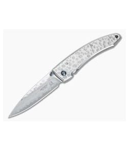 MCusta Tsuchi Large Hammered San Mai Damascus VG10 Frame Lock Folder 0114D - MC-0114D 1
