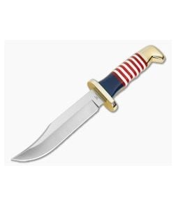 Buck 119 Special USA 250th Anniversary Semiquincentennial Red White Blue Acrylic 420HC Fixed Blade Knife (5.88") 0119MCSUSA - BU-0119MCSUSA-B 1