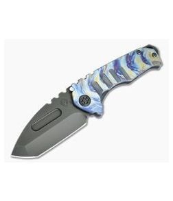 Medford Praetorian Genesis T Tanto PVD 3V Faced Flame Blues Titanium Frame Lock Folder - MKT-011 1