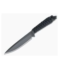 M. Strider Knives WP Hand Ground Spear Point Black PSF27 Black Paracord 0123 - MSK-0123 1