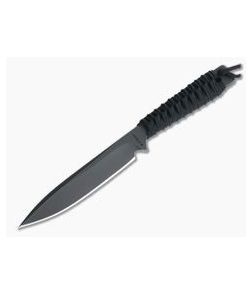 M. Strider Knives WP Hand Ground Spear Point Black PSF27 Black Paracord 0125 - MSK-0125 1