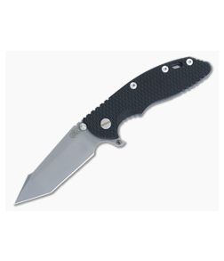 Hinderer Knives XM-18 3.5" Black Fatty Harpoon Tanto Battle Blue Frame - HK-0129 1