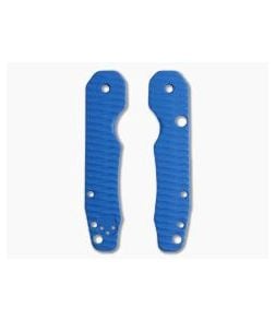 Putman Blade Scales Spyderco Smock Grooved Blue G10 Scales - PBS-012 1