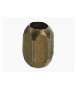 Ti Survival Titanium Lanyard Bead Hex Sandblasted Copper Anodized - TS-012 1