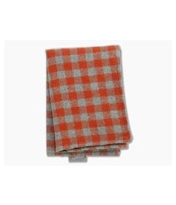 SwankHanks Orange Check Fall Flannel and Microsuede Hank - SH-012 1