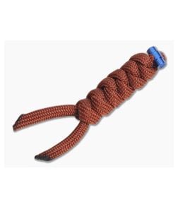 Chris Reeve Small Sebenza 21 Rust/Blue Knotted Lanyard - CRK-0025 1