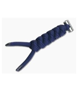 Chris Reeve Large Sebenza 21 Midnight/Silver Knotted Lanyard - CRK-0010 1