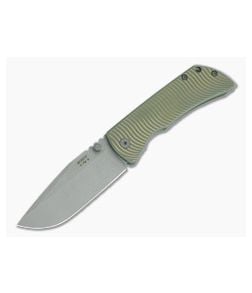 McNees Knives PM Mac 2 3.5" (GEN 2) Green/Bronze Swerve Drop Point - MNK-013 1