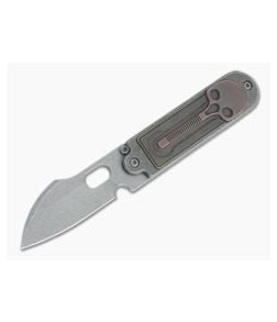 Serge Knife Co. Bean Flipper Mid-Tech Harpoon Acid Washed Nitro-V Copper Skull Titanium Slip Joint 014 - SKC-014 1