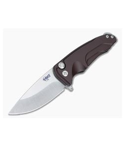 Medford Smooth Criminal Red Aluminum Tumbled S35VN Button Lock Flipper - MKT-014 1