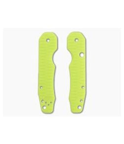 Putman Blade Scales Spyderco Smock Grooved Day Glow G10 Scales - PBS-014 1