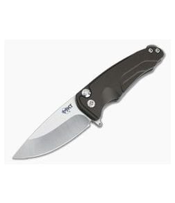 Medford Smooth Criminal Bronze Aluminum Tumbled S35VN Button Lock Flipper - MKT-015 1