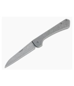 Serge Knife Co. Wildcard Dark Stonewashed M390 Titanium Slip Joint Folder 016 - SKC-016 1