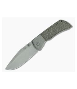 McNees Knives PM Mac 2 3.5" (GEN 2) Bronze Bolstered Jigged Pattern Drop Point - MNK-016 1