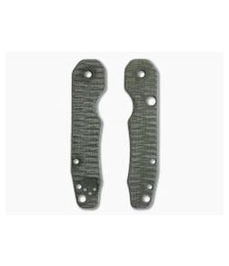 Putman Blade Scales Spyderco Smock Grooved Green Micarta Scales - PBS-016 1