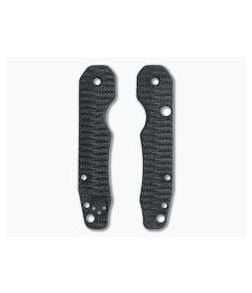 Putman Blade Scales Spyderco Smock Grooved Black Micarta Scales - PBS-017 1