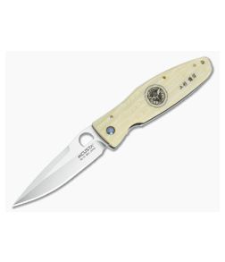 MCusta Knives Gunshin Ivory Micarta VG-10 Folder - MC-0185 1