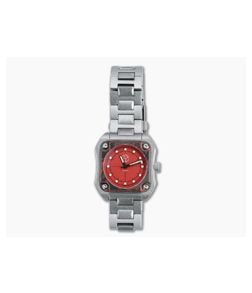 Serge Knife Co. Model 1 Wristwatch Red Dial Lava Flow Fat Carbon Bezel Miyota 9039 Movement 018 - SKC-018 1
