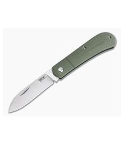 Pena Knives X-Series Spear Point Slipjoint Satin M390 Smooth OD Green G10 Slipjoint Folder - PK-018 1