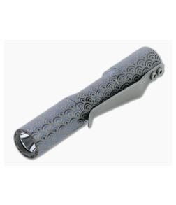 CWF Micro Click Seigaiha Wave Titanium 5000k 10440 Custom Flashlight - CWF-CWF019 1