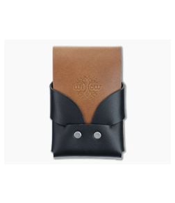 Willow Craft Goods Slim Swaddle Leather Wallet Black And Bourbon Colorway WCG-01 - WCG-01 1