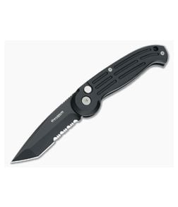 Boker Magnum Tanto Black Serrated Automatic Knife 01BO018S - BO-01BO018S 1