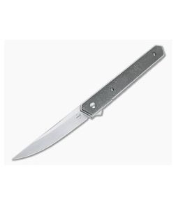 Boker Plus Kwaiken Air Stonewashed Titanium Satin VG10 Liner Lock Flipper 01BO169 - BO-01BO169 1