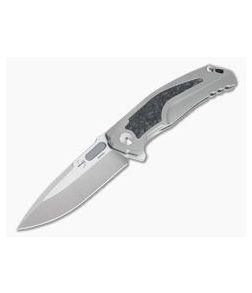Boker Plus Burnley Collection 2020 Aphex Limited Satin M390 Shred Carbon Fiber Inlaid Flipper 01BO2020 - BO-01BO2020 1