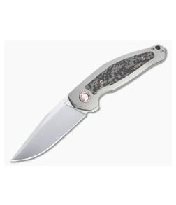 Boker Plus x Anso Collection 2022 Flipper Satin M390 Copper Carbon Fiber Titanium Folder 01BO2022 - BO-01BO2022 1