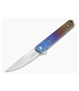 Boker Plus Mini Kwaiken Fade Anodized Titanium Flipper 01BO290 - BO-01BO290-025 1
