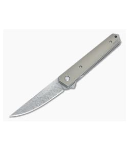 Boker Plus Kwaiken Titanium Flipper Damascus 01BO297DAM - BO-01BO297DAM 1