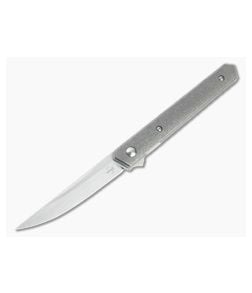 Boker Plus Kwaiken Air Mini Satin VG10 Titanium Scale Liner Lock Flipper 01BO326 - BO-01BO326 1