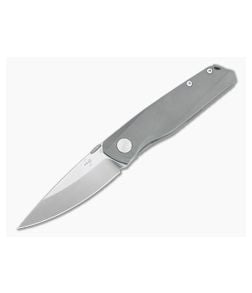 Boker Plus X Poltergeist Works Connector Satin S35VN Titanium Frame Lock Folder 01BO353 - BO-01BO353 1