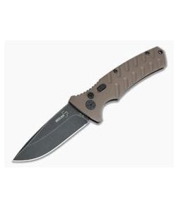 Boker Plus Strike Spear Point Coyote Brown Auto Black Stonewashed Blade 01BO424N - BO-01BO424N 1