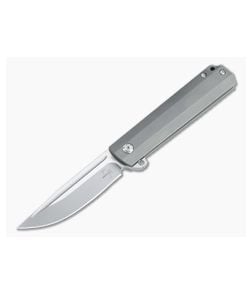Boker Plus Cataclyst Satin D2 Titanium Frame Lock Flipper 01BO640 - BO-01BO640 1