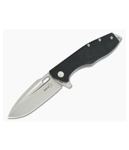 Boker Plus Mini Caracal Stonewashed D2 Flipper Black G10 01BO756 - BO-01BO756 1