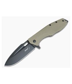 Boker Plus Tactical Caracal Black D2 Flipper Coyote Brown G10 01BO759 - BO-01BO759 1