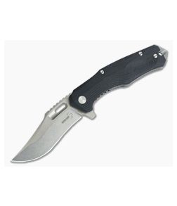 Boker Plus Defender Manasherov D2 Flipper Black G10 01BO763 - BO-01BO763 1