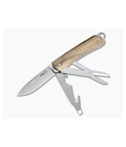 Boker Plus Mini Tech-Tool 4 Zebra Wood Slip Joint 01BO879 - BO-01BO879 1